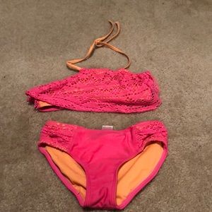Kids pink swim suit